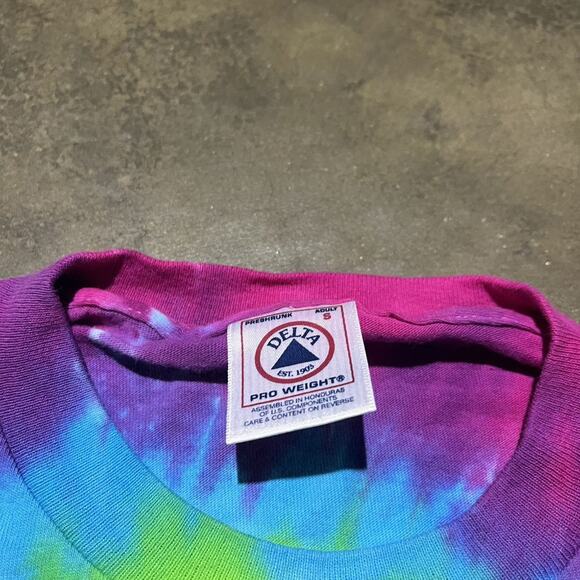 Vintage 90s Washington DC Tie Dye Peace T-Shirt - Picture 3 of 3
